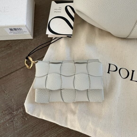 Polene BERI Edition Textured Grain Handbag Crossbody and Neiti Card Holder NWT - Picture 3 of 6